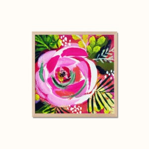 Miniprint – Rosa blomst – Kunstplakat