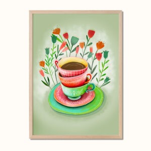 Plakat – Vintage cups