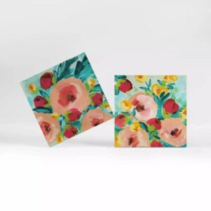 Maleri bundle In Bloom no. 1 + 2 20 x 20 cm