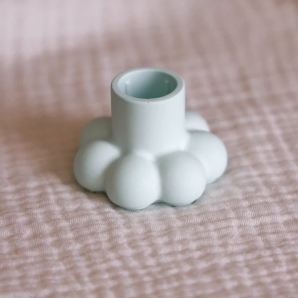 Mini boble lysestake i fargen mint